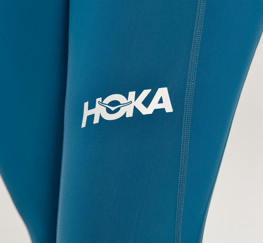 Hoka One One Bukser Dame - Performance Crop Tight - Blå - 689712XGN